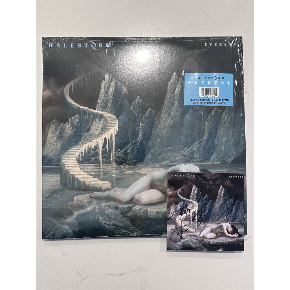 Halestorm Everest Signed Autographed Dark Plum Galaxy Vinyl- #1